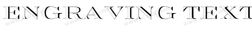 ENGRAVING TEXT字体转换
